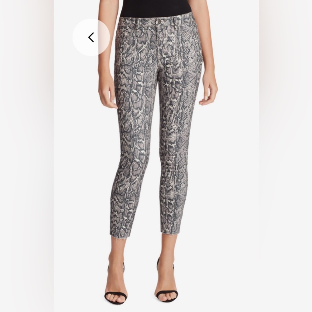 Jessica Simpson | Mid Rise Cropped Skinny Jeans | Snakeskin | 26